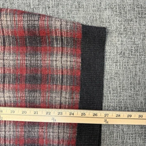 Vtg 90's Polo Sport Ralph Lauren Lambswool Sweater Vest Red Plaid Men's Large - Picture 5 of 6